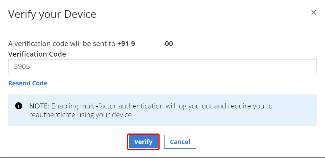 Multifactor Authentication from the MyRackspace Portal